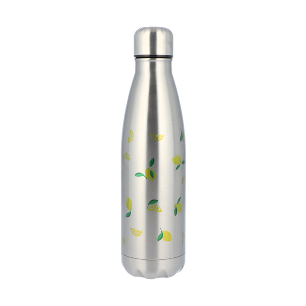 Lemon Citrus Metal Thermos Water Bottle Proper Goose