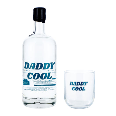 Daddy Cool 75cl Gin/Vodka Alcohol Bottle and Whisky Glass Set - Proper Goose