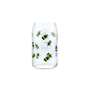 Personalised Traditional Bee Name Printed Can Glass - Proper Goose