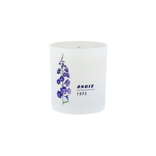 Personalised Birth Month Flower Printed Candle - Proper Goose
