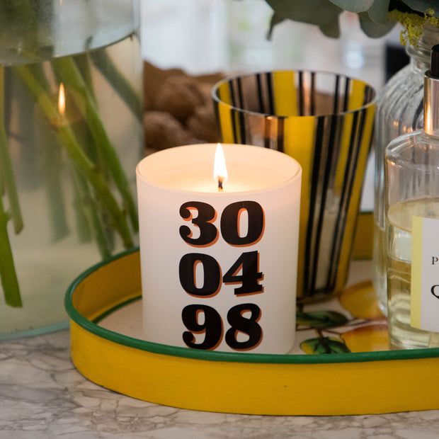 Birthday Date Natural Wax Printed Candle - Proper Goose