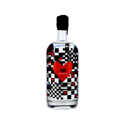 Personalised Heart Checkerboard 75cl Gin/Vodka Bottle - Proper Goose