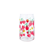 Cherry Hearts Valentine's Printed Can Glass - Proper Goose
