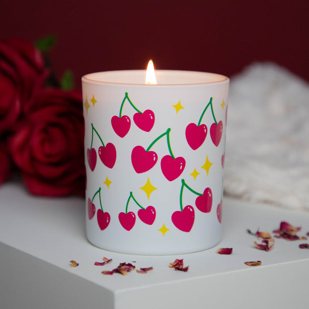 Cherry Hearts Valentine's Scented Candle - Proper Goose