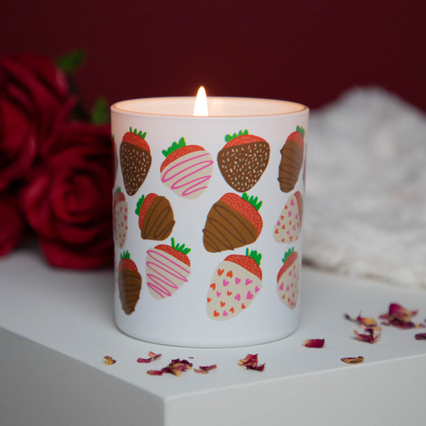 Chocolate Covered Strawberries Valentine's Scented Candle - Proper Goose