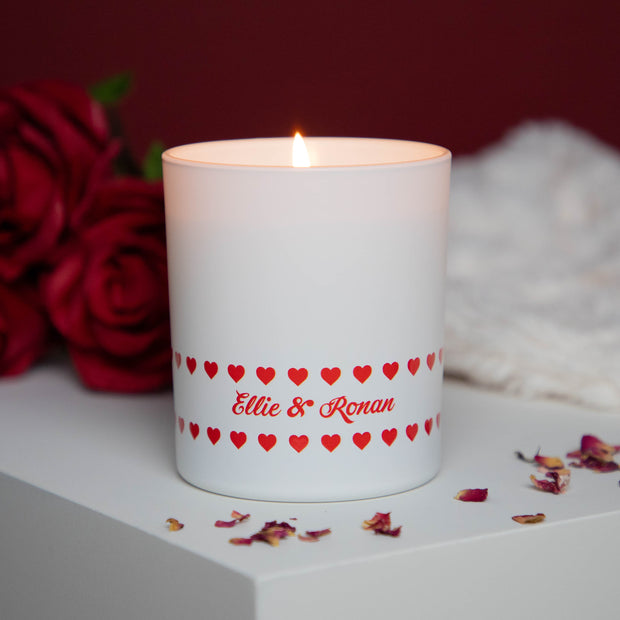 Hearts Names Valentine's Scented Candle - Proper Goose