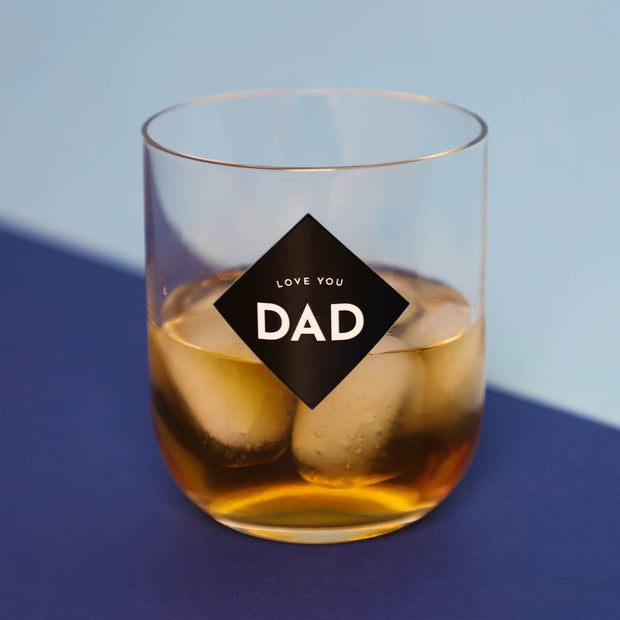 Love You Dad Printed Whisky Tumbler - Proper Goose