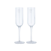 Personalised Mr And Mrs Crystal Champagne Flute Set Of Two - Proper Goose