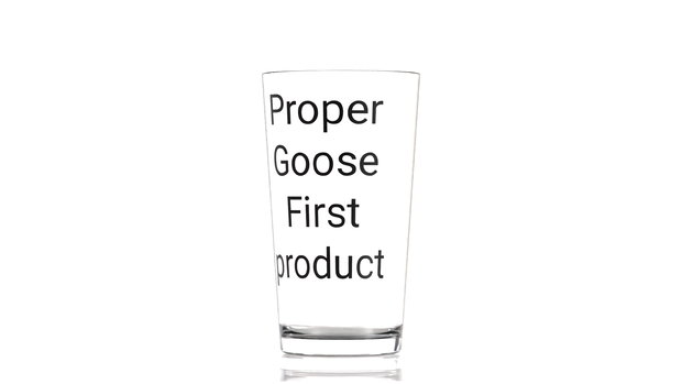 Conical Pint Glass - Proper Goose