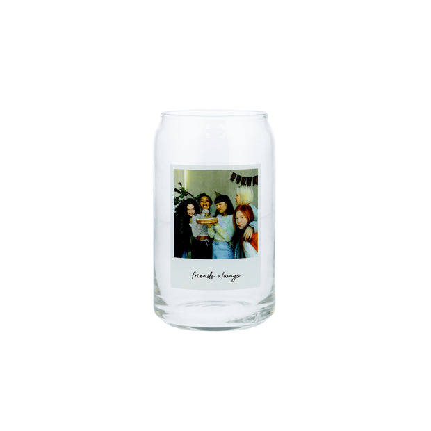 Personalised Snapshot Printed Can Glass - Proper Goose