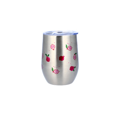 Pomegranate Fruit Printed Metal Thermos Wine Tumbler - Proper Goose