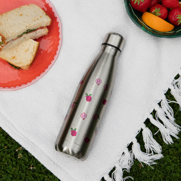 Pomegranate Fruit Metal Thermos Water Bottle - Proper Goose