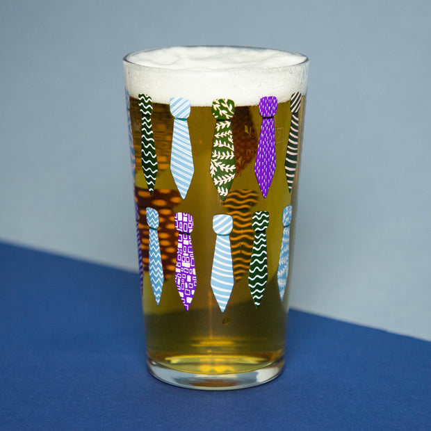 Tie Father's Day Printed Pint Glass - Proper Goose