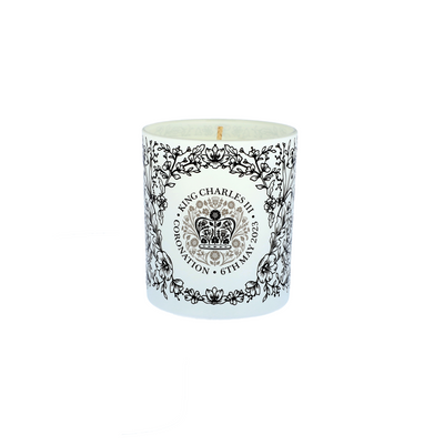 Black Line Floral King's Coronation Natural Wax Candle - Proper Goose