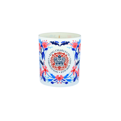 Blue Pink Floral King's Coronation Natural Wax Candle - Proper Goose