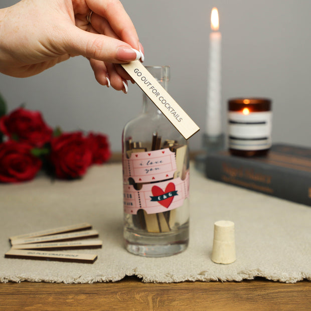 Personalised Date Night Ideas Bottle And Tokens - Proper Goose