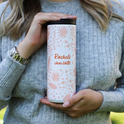 Personalised Pink Floral Thermos Travel Flask - Proper Goose