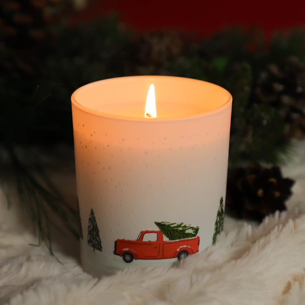 Christmas truck scented natural wax candle - Proper Goose