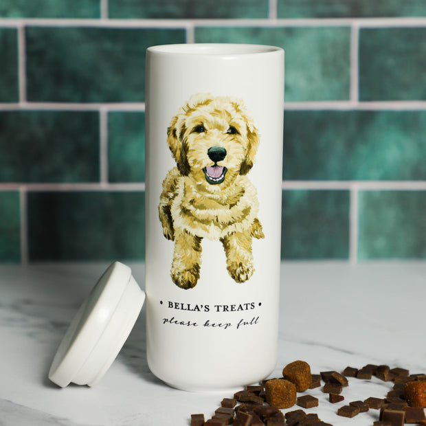 Personalised Dog Portrait Ceramic Storage Jar - Proper Goose