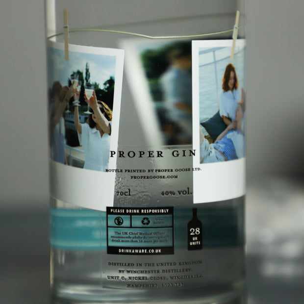 Personalised Photo Snapshot 75cl Gin/Vodka Bottle - Proper Goose