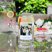 Personalised Snapshot Printed Can Glass - Proper Goose