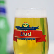 Personalised Craft Beer Label Stemmed Beer Glass - Proper Goose