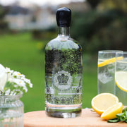Black Line Floral King's Coronation Gin/Vodka Bottle - Proper Goose