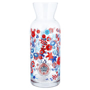 Blue And Red Floral King's Coronation Glass Carafe - Proper Goose
