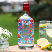 Blue And Red Floral King's Coronation Gin/Vodka Bottle - Proper Goose