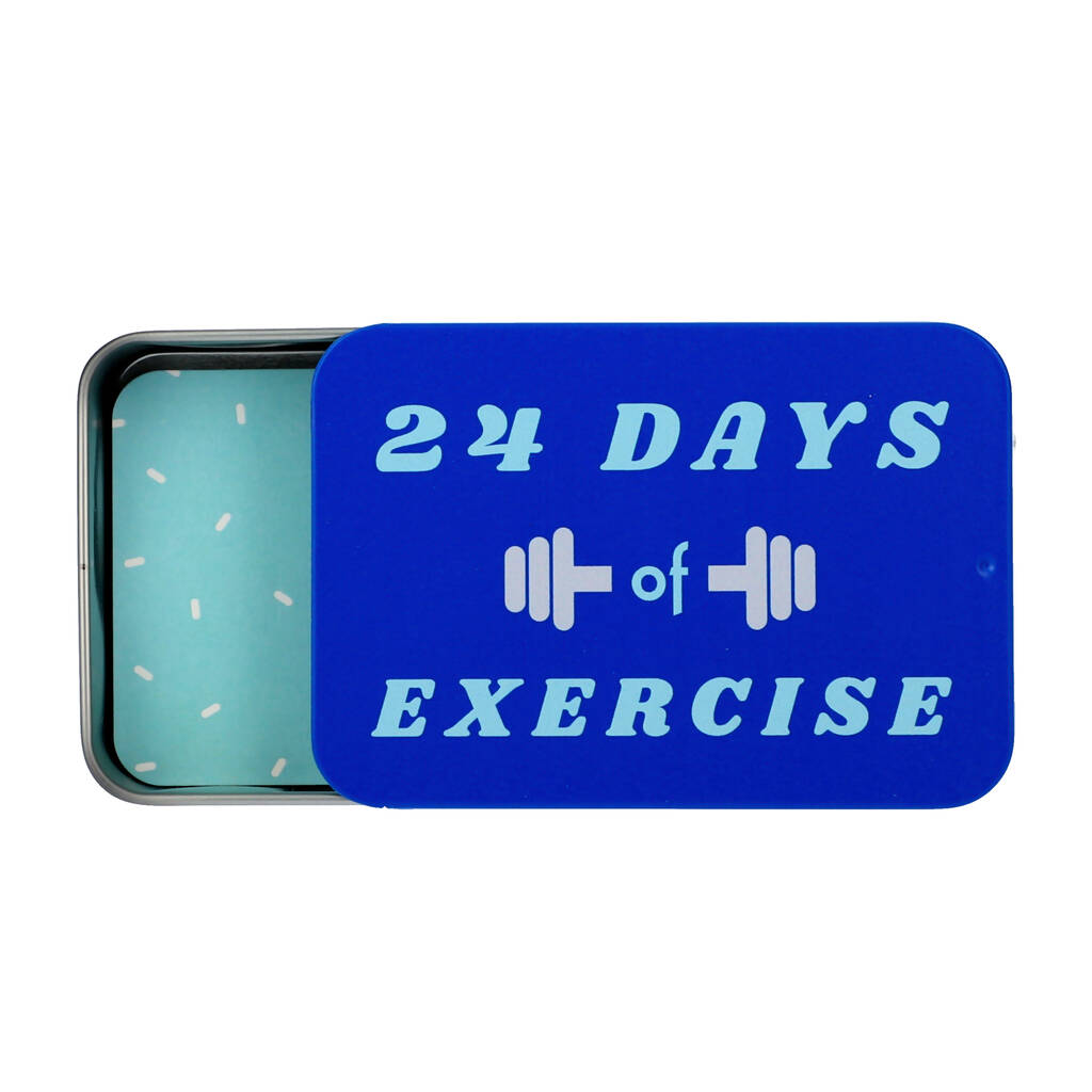 24 Days Of Exercise Advent Calendar Tin– Proper Goose