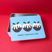 Personalised Christmas Pudding XL Gift Storage Tin - Proper Goose