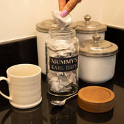 Personalised Dotted Tea Glass Storage Jar - Proper Goose