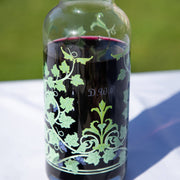 Personalised Grape Vine Printed Glass Carafe With Cork - Proper Goose