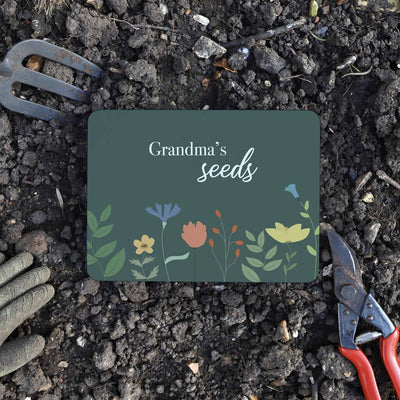 Personalised Traditional Floral Seed Tin - Proper Goose